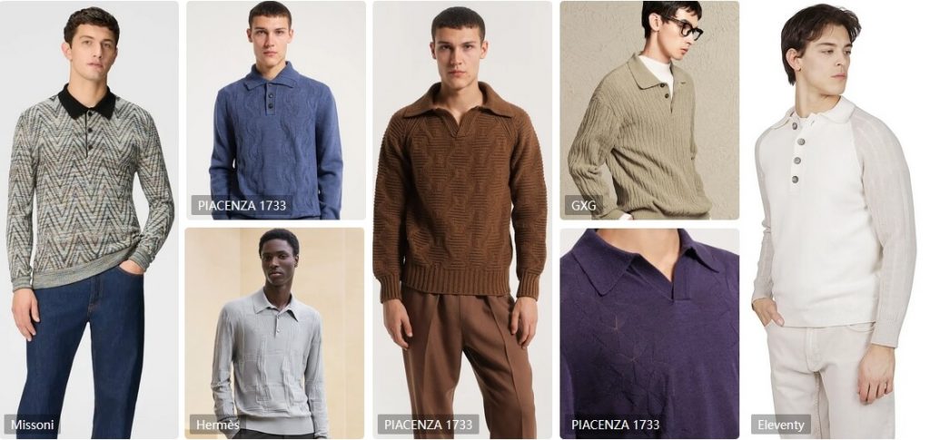 Polo Neck Sweaters for mens 2024-2025 trends