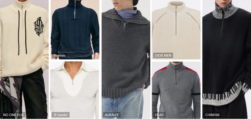 Zip-up Sweaters for mens 2024-2025