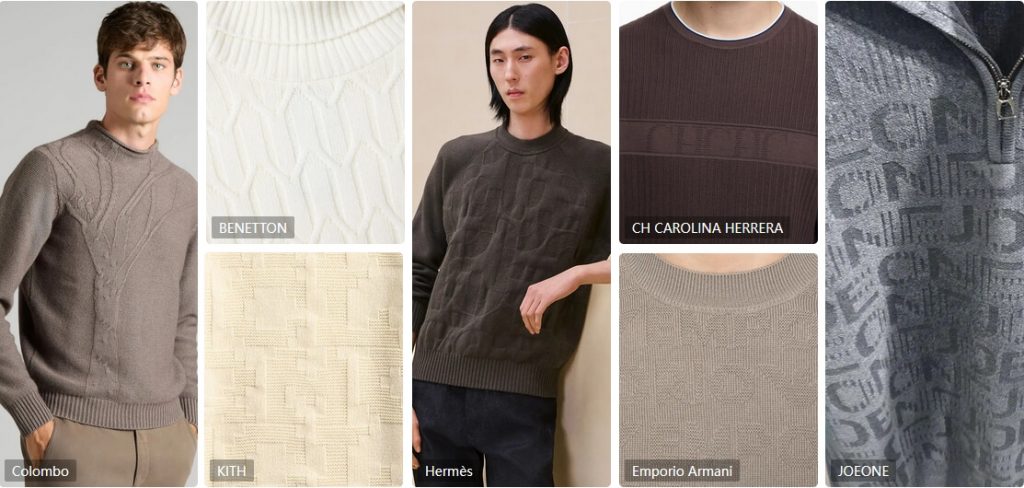 Delicate Textures for mens trends