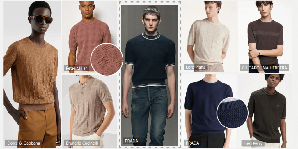 Slim Tapered Knit Tee – 2026 Sweater Trends for Men