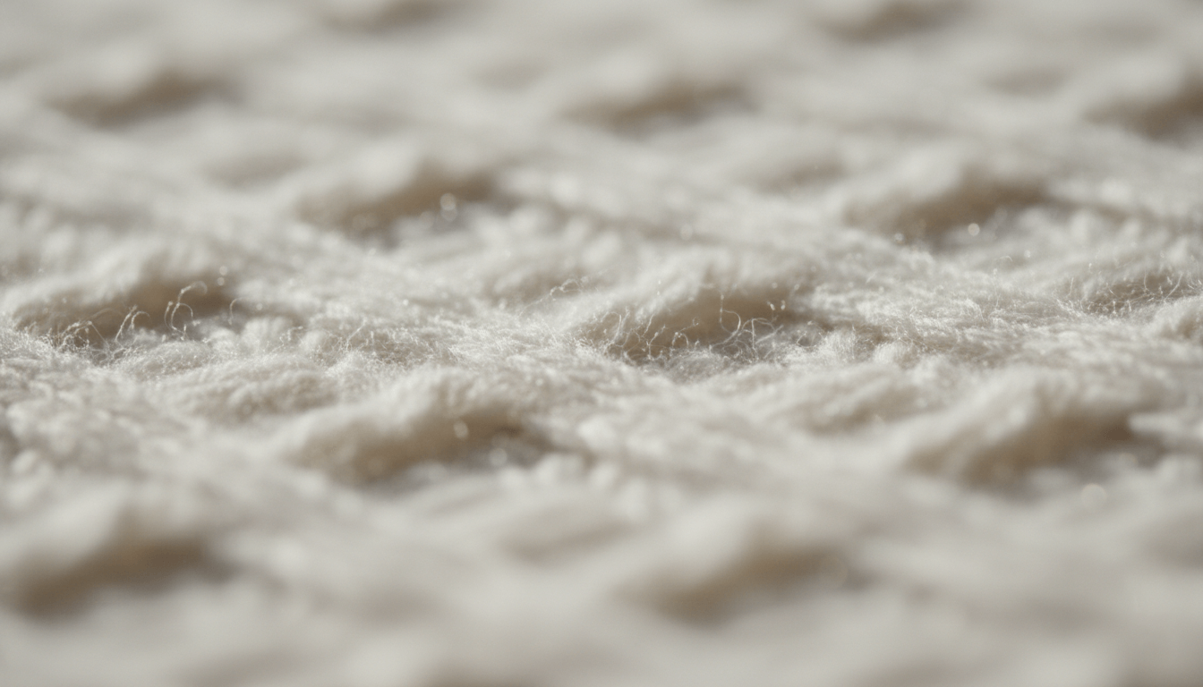 Close-up of a fine-gauge merino wool knit fabric