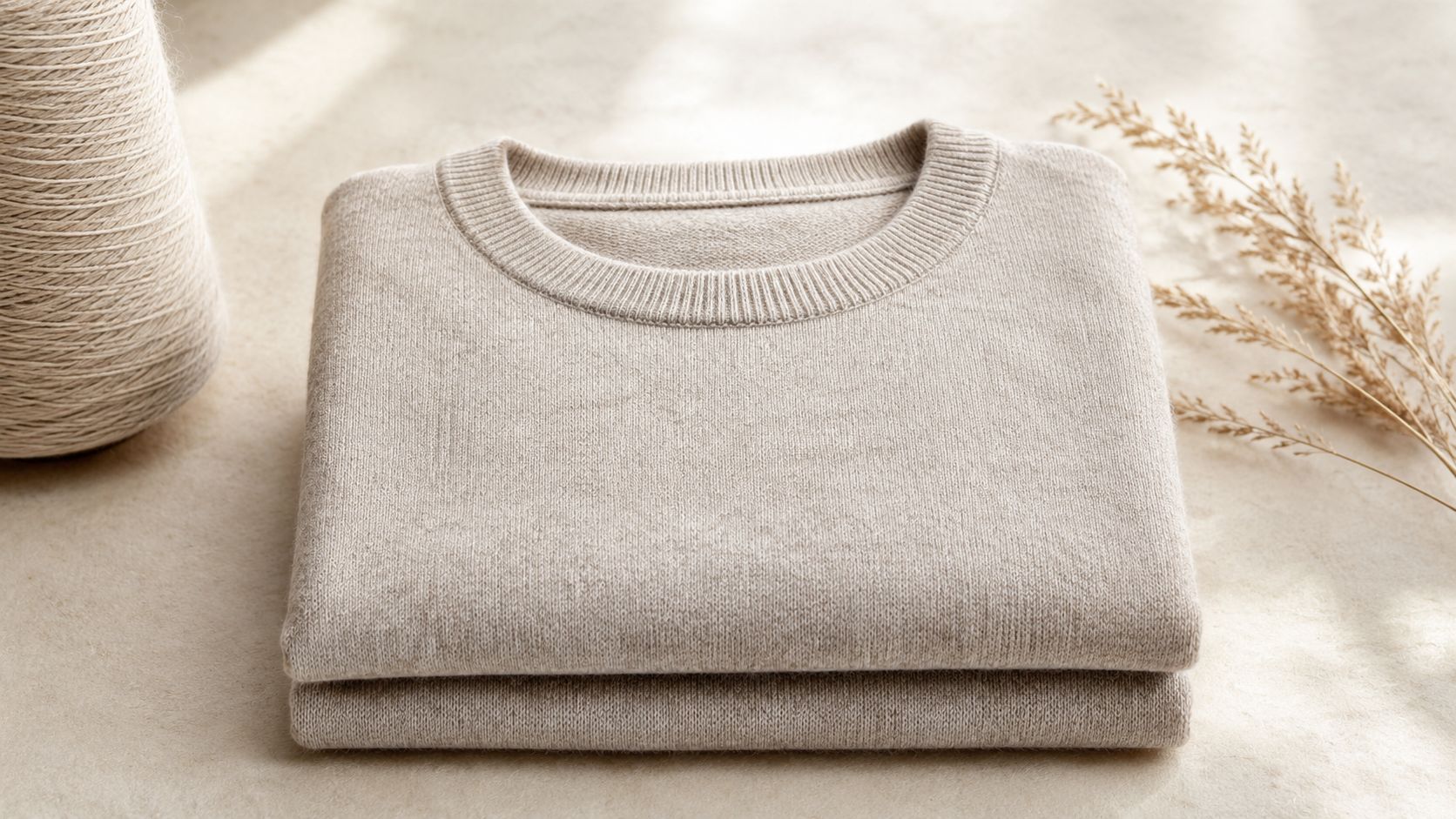Durable wool sweater designed for slow fashion and long-term use